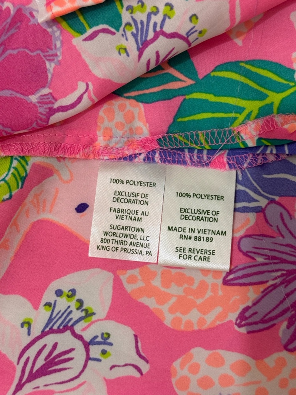 Lilly Pulitzer Teagan PJ Woven SS Top size Medium - Picture 8 of 8